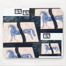 Equine mosaic mouse pad