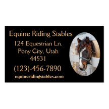 Equine Sample1 Business Cards