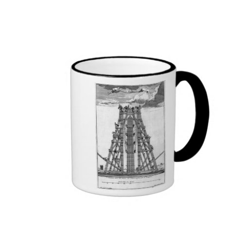 Erecting the Ancient Egyptian Obelisk Mugs
