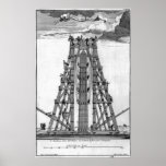 Erecting the Ancient Egyptian Obelisk Poster