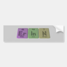 Erinn as Erbium Indium Nitrogen Bumper Sticker