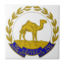 Eritrea Coat Of Arms Ceramic Tile