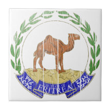 Eritrea Coat Of Arms Ceramic Tile