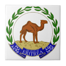 Eritrea Coat Of Arms Ceramic Tile