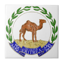 Eritrea Coat Of Arms Ceramic Tiles