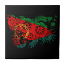 Eritrea Flag Ceramic Tile