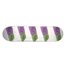 Erne as Er Erbium and Ne Neon Custom Skateboard
