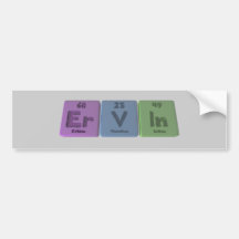Ervin as Erbium Vanadium Indium Bumper Sticker