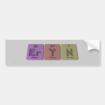 Eryn as Erbium Yttrium Nitrogen Bumper Sticker
