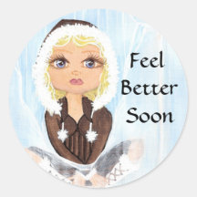 Eskimo in Ice Quantum Cutie Sticker