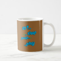 Est..sleep..poop..play Mug