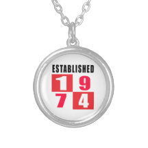 Established 1974 Birthday Designs Pendant