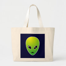 ET - on Navy Blue Tote Bag