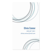 Eternity Circles Grey :: Business Cards