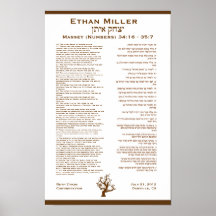 Ethan Custom Torah Portion Poster