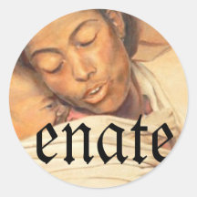 Ethiopian$20Madona$20P1070808R, enate Round Sticker