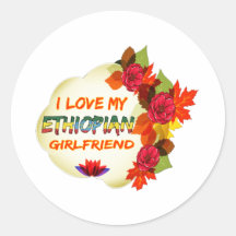 Ethiopian Girlfriend designs Sticker