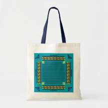 Ethnic : Turquoise キャンバスカバン