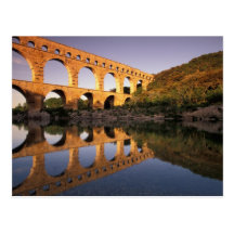 EU, France, Provence, Gard, Pont du Gard. 2 Postcard
