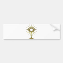 Eucharistic Monstrance Bumper Sticker