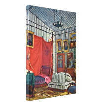 Eugene Delacroix - Bedroom of Count de Mornay Gallery Wrap Canvas