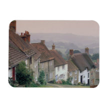 Europe, England, Dorset, Gold Hill, Shaftesbury. Rectangular Magnet