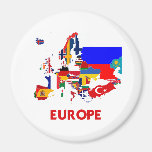 EUROPE MAP REFRIGERATOR MAGNETS