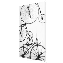 Europe, Switzerland, Lucerne. Bicycle display, Gallery Wrap Canvas