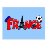 European cup - Euro 2012 French Fans France ball Postcards