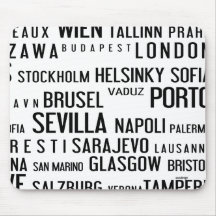Europian cities mouse pads