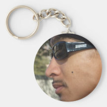 Evan reflecting back keychain