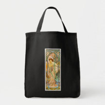 Evening, Alphonse Mucha Canvas Bag