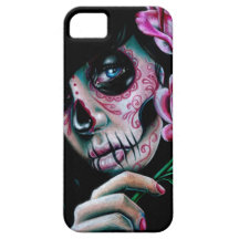 Evening Bloom Sugar Skull Girl iPhone 5 Covers