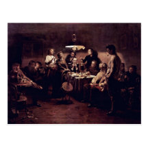 Evening Company By Vladimir Makovsky Post Card