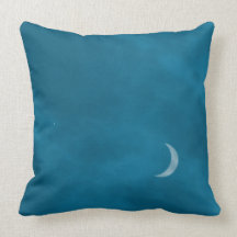 Evening sky throw pillows