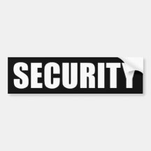 Event Security Bumper Sticker