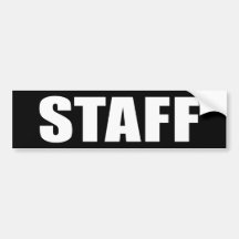 Event Staff Bumper Stickers