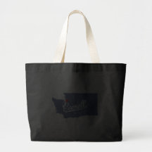 Everett Washington WA Shirt Canvas Bags