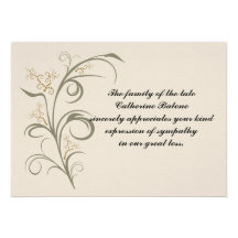 Everlasting - Bereavement Thank You Notecard Invites