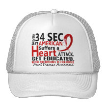 Every 34 Seconds Heart Disease / Attack Trucker Hat