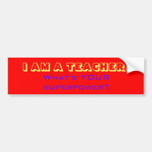 Every Teacher is a Superhero! Bumper Sticker