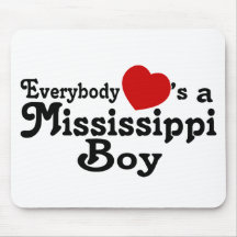 Everybody Hearts a Mississippi Boy Mouse Pad