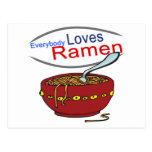 Everybody Loves Ramen Parody postcards
