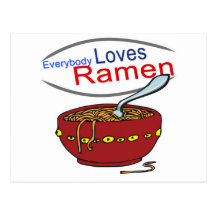 Everybody Loves Ramen Parody Post Cards