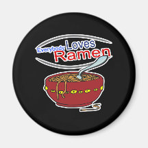 Everybody Loves Ramen Parody Refrigerator Magnet
