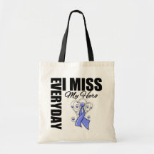 Everyday I Miss My Hero Stomach Cancer Bags