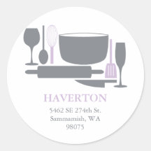 Everything But the Sink Address Labels Round Stickers