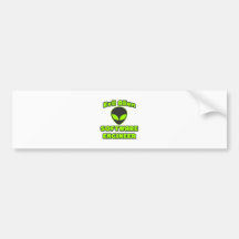 Evil Alien Software Engineer Bumper Stickers