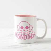 Evil Pink Skull Mug