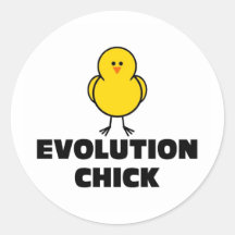 Evolution Chick Sticker